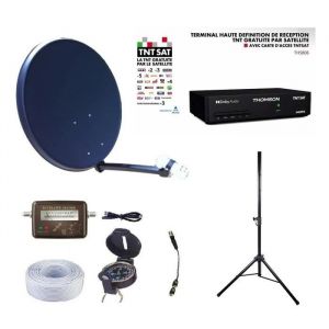 KIT R&eacute;cepteur Thomson THS806 TNTSAT 220/12V + PARABOLE + LNB + Tr&eacute;pied + Kit SATFINDER