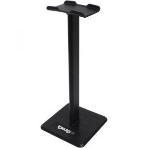 Support Casque Universel en Aluminium - iGadgitz U6978 - Noir - Hauteur 235 cm - Maison Bureau Salles de jeux