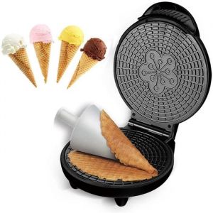 appareil à croque monsieur électrique gaufrier conique machine à cornet de crème glacée des nems revêtement antiadhésif chauffa