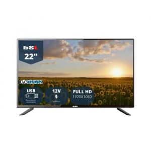 TV 22 BSL-22112 V  résolution 1920X1080p  Lecteur multimédia USB  TNT2 et dvbs-2 tuner  HDMI  alimentation en 12v et 220v.