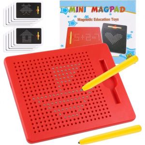 Tableau &agrave; Dessin Magn&eacute;tiqueTableau MagiqueArdoise MagiqueJeu Magn&eacute;tique avec Billes et Stylo pour Enfants Ecole Famille