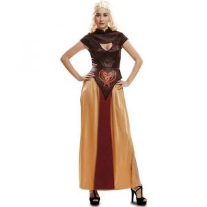Déguisement Reine des Dragons - Game Of Thrones - Femme - Robe Marron Multicolore