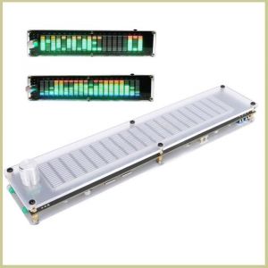 Analyseur de Spectre Audio &eacute;galiseur Double Canal 15 Bandes &eacute;galiseur Audio 2 Canaux 20 &agrave; 20 KHz Prise en Charge EQ