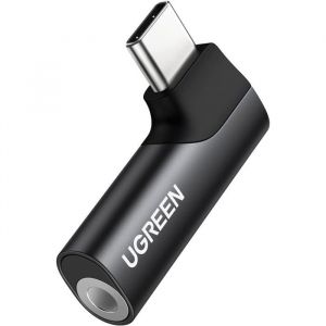 Adaptateur Usb C Jack 3.5Mm Micro Trrs Coudé 90 Degrés Compatible Avec Iphone 16 Plus Pro Max 15 Macbook Ipad Pro Air Galax[CAS398]