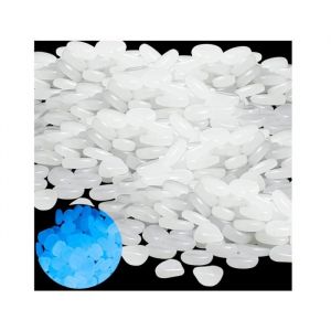400 Pi&egrave;ces Pierres Lumineuses Blanc Galets Lumineux Cailloux Cailloux AquariumPierres Fluorescentes pour JardinAquariumAll&eacute;es
