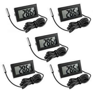 5 Pièces Thermomètre Frigo Digital Sonde Temperature Numérique avec Écran LCD Thermomètre Température avec Sonde de