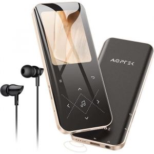 Lecteur MP3 - AGPTEK - 64Go - Bluetooth 5.3 - &Eacute;cran 2.4 - Haut-parleur int&eacute;gr&eacute;