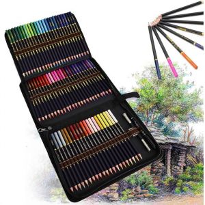 72 Professionnel Crayon de Couleurs &agrave; Base dHuileId&eacute;al pour livres de coloriage pour les adultes ou fournitures scolaires pour