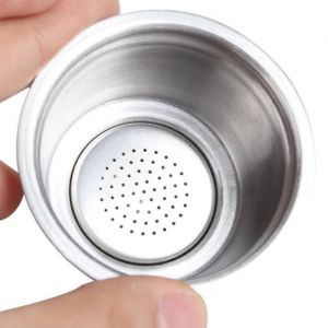 PIN Capsule de café rechargeable réutilisable réutilisable en acier inoxydable FIT pour Dolce Gusto Cafetière (Blanc) H131099