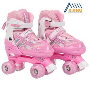 Patins &agrave; roulettes XJING ROLLER IN LINE-ROLLER EN LIGNE - Rose - Taille S(27-32) - Taille R&eacute;glable