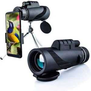 40x60 Télescope Monoculaire Haute Puissance HD Telescope Monoculaire Mini Zoom Télescope Starscope Monocular Étanche avec Ada A383