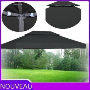 Toile supérieure de belvédère pour Tonnelle Tente Barnum Pavillon Toile couverture de Rechange- 310 g - m² 4 x 3 m  CHAUD YNF