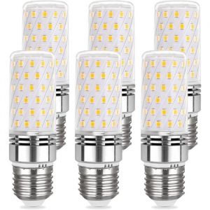 Ampoule E27 Mais LED 12W Blanc Chaud 3000K Lot de 61450LM 360&deg; Lumi&egrave;re &Eacute;quivalent Halog&egrave;ne E27 100 Watt AC 230V