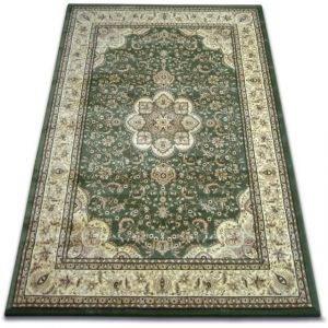 Tapis - ROYAL - Mod&egrave;le 0521 - Vert fonc&eacute; - 200x290 cm - Antistatique et facile &agrave; nettoyer