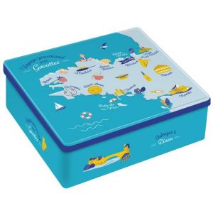 Boite métal crêpes dentelle nature 500g Gavottes