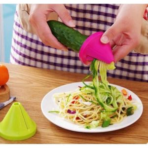 Spiralizer legume - Coupe legumes spaghetti spirale de légumes Trancheuse Végétale Eplucheur Julienne Spiral Slicer (2 pièces)