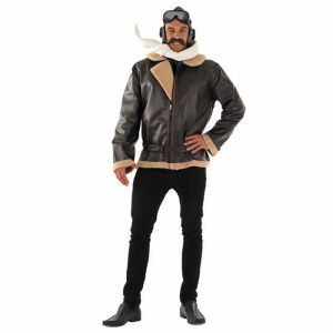 Fun Shack Costume Pilote Homme D&eacute;guisement Aviateur Combinaison Avion Id&eacute;al Carnaval et F&ecirc;tes