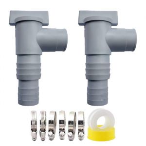 Vanne Darr&ecirc;t Pour Piscines Avec Raccord De Tuyau De 32 mm Robinet Darr&ecirc;t Pour Piscine Vanne &Agrave; Piston Piscine