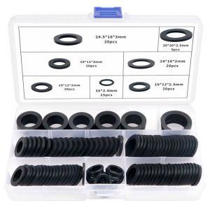 120 Pièces Rondelle de Joint en Caoutchouc Joint Torique dÉtanchéité Joint Plat Caoutchouc pour 1/2 3/4 1 Pouce Tuyau de Douch