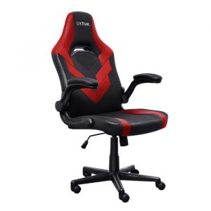 Trust Gaming GXT 703R Riye Chaise Gaming Fauteuil de Bureau Gamer Confortable Hauteur Réglable Siège Inclinable - Rouge
