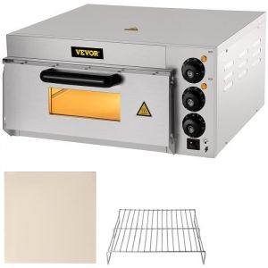 BAZARLAND30.Four à Pizza électrique 2000 W Mini-Four à Chaleur 50 - 350 ℃ Four à Pizza Portable 56 x 475 x 265 cm Acier