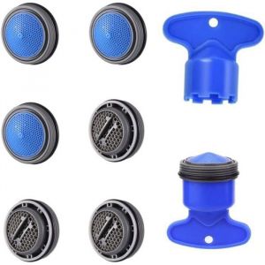 6 Pi&egrave;ces Mousseur A&eacute;rateur M24 &Eacute;conomiseur deau Embout A&eacute;rateurs de Robinet Filetage Ext&eacute;rieur 24mm avec Cl&eacute; pour Mitigeur dEvier