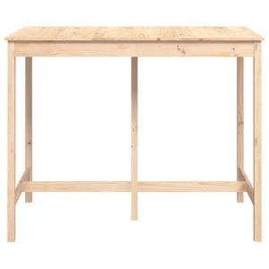 RemiseTable haute de bar 140 x 80 x 110 cm Bois massif de pin JILIMAISON2025 4111064