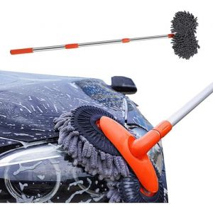 Brosse de Nettoyage de Voiture kit de Brosse de Lavage de Voiture avec Manche Super Long vadrouille de Lavage de Voiture en [368]