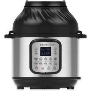 Instant Pot Duo Effet Croustillant, 8 Liter, Multicuiseur 11 en 1-Autocuiseur, Cocotte Minute, Friteuse à Air et Fonction Pâtisserie