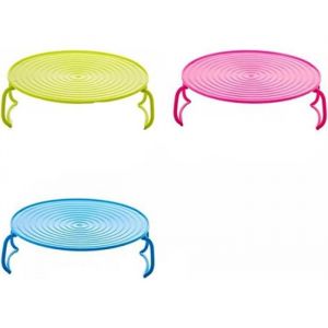 1 Pcs Double Support Assiette Micro-Ondes Plateau Assiette Grille Plat en Plastique Grille Four Plateau