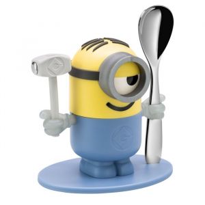 Coquetier - WMF - Minions - Plastique haute qualit&eacute; - Cuill&egrave;re en inox 18/10 - Compatible lave-vaisselle