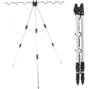Trépied de canne à pêche - Professionnel - Résistant à lusure - Alliage daluminium - Conception triangulaire