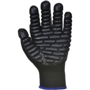 Gants Anti Vibration Portwest - Noir - Main - 50% Coton 45% Nylon 5% Caoutchouc Chloroprène