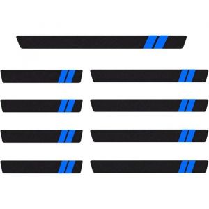 9 Bandes de Seuil de Porte Voiture Voiture Seuil Protection Seuil de Protection Porte Fibre de Carbone Bande Protection Seuil de
