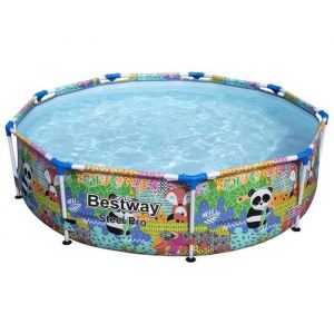 Piscine tubulaire - Bestway - Steel Pro MAX - 274x66 cm - Multicolore - DuraPlus