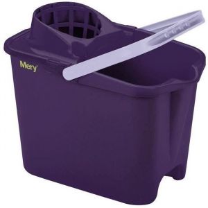 Seau rectangulaire 14L avec essoreur lilas