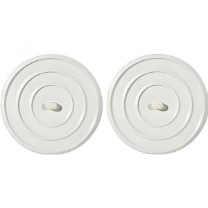 2 BOUCHON D&#039 EVIER LAVABO UNIVERSEL PVC BLA…