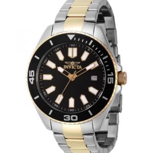 Montre bracelet Invicta Pro Diver 46319 - INVICTA - Homme - Quartz - Noir - Acier inoxydable - Deux tons