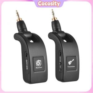 Cocosity récepteur démetteur de guitare sans fil 24g Système de guitare sans instruments kit Récepteur noir 1 avec 1 émetteur