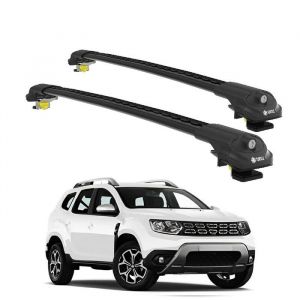 Barres de Toit TURTLE AIR-1 DACIA DUSTER HM 2018 2019 2020 2021 2022 (SUV) Noir