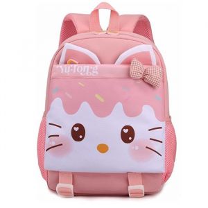 Cartable Filles Sac Maternelle Sac à Dos Préscolaire pour Enfant Cartable Maternelle Petit Sac Ecole BebeChat Rose