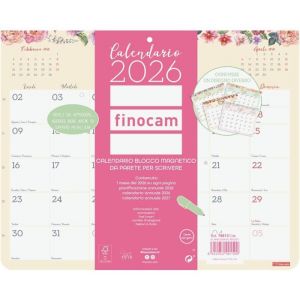 Calendrier avec aimant 2026 disposition mensuelle janv.-d&eacute;c. 2026 12 mois planner mensuel design bloc italien magnet r&eacute;frig&eacute;rateur