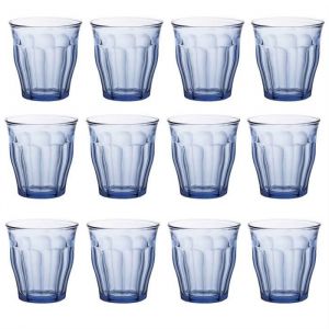 Duralex Picardie eau - jus traditionnel Gobelets - 310ml - Bleu - Paquet de 12
