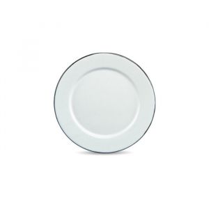 Graniteware  Assiette &empty;22cm en acier &eacute;maill&eacute;  Id&eacute;al CHR  Four et lave-vaisselle  L&eacute;g&egrave;re  Empilable  R&eacute;siste aux rayures