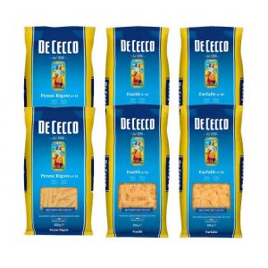 6 paquets de p&acirc;tes courtes Les grands classiques - Lot de 6 paquets