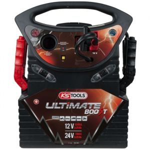 Booster &agrave; batterie 12V/24V PL &agrave; trolley - 6200A/3100A - KS TOOLS
