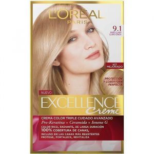 LOr&eacute;al Paris Excellence - Cr&egrave;me coloration permanente Triple Soin 9.1 BLOND TRES CLAIR