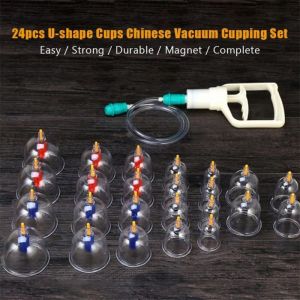 Lot de 24 Tasses ventouses Pompe Médicale Chinoise Sous Vide Thérapie - Divers - Fonctionnement sans fil: Oui