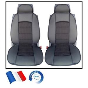 Housses de siège - LUXE - Noir-Noir - Compatible airbag - Pour Citroën C2 C3 C4 C5 C6 Saxo XM