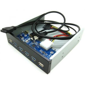 KALEA-INFORMATIQUE Fa&ccedil;ade avant 4 ports USB 3.0 + 2 ports USB 2.0 - Pour emplacement CDROM 5.25 - USB3 Superspeed